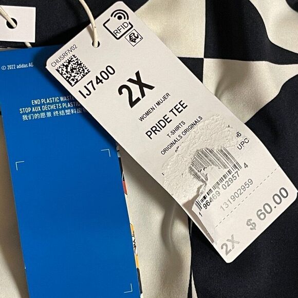 Adidas Rich Mnisi 2fer Tank Shrug Combo Love Unites Plus Size 2X - Picture 9 of 11